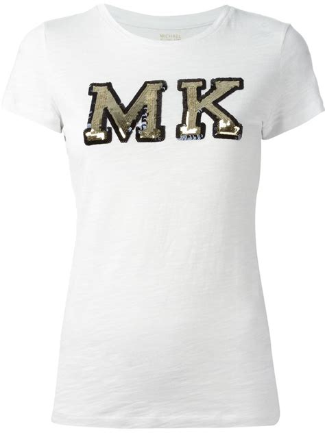 white and gold michael kors shirt|Michael Kors t shirts women.